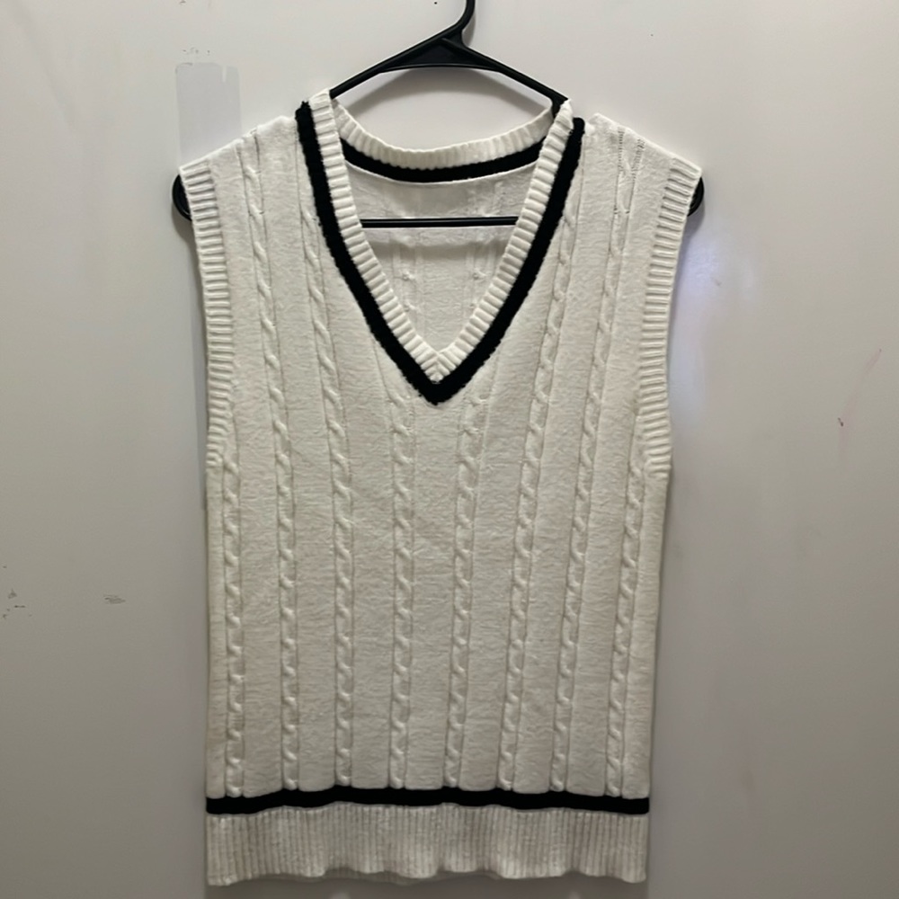 Cable Knit Sweater Vest